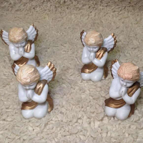 Dept 7, Porcelain Angel Napkin Holders; Christmas, Celebration, Traditional chic - Picture 5 of 7